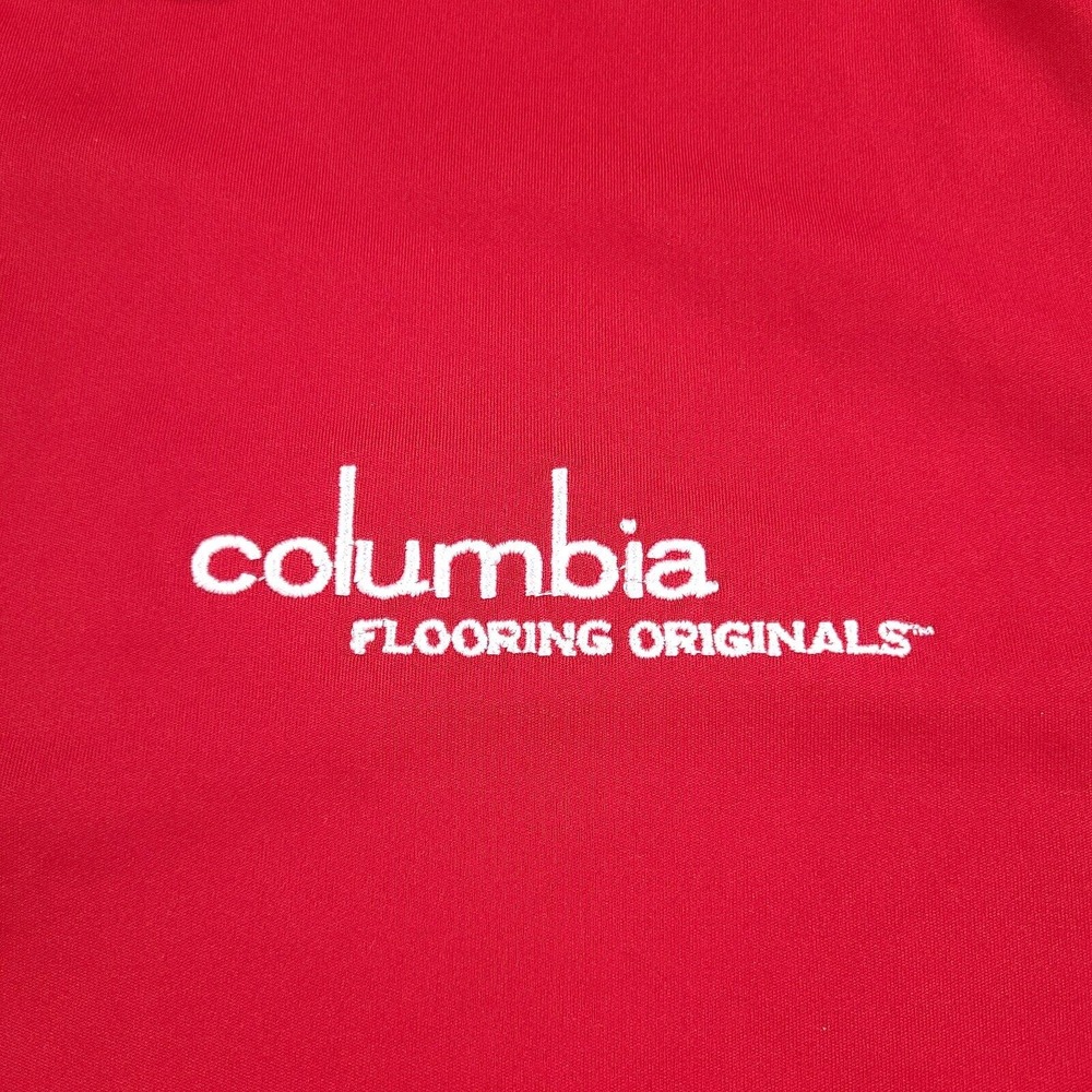 Nike Golf Polo Shirt Men’s XL Red Dri-Fit Short Sleeve Columbia Flooring Front - Picture 4 of 14